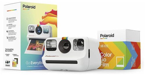 Polaroid Go Everything Box Camera with Instant Film - White (Bundle)