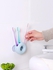 1Pc Bathroom Creative Toothbrush Holder Suction Cup Wall-mounted Pencils Toothbrush Storage Rack