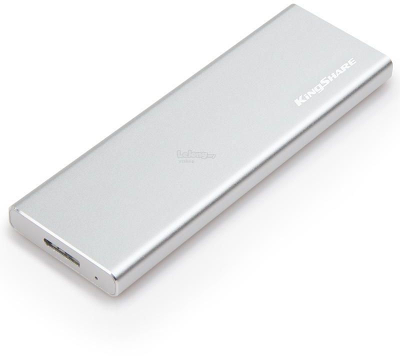 Kingshare / M.2 NGFF  42mm 2242 SSD To USB 3.0 Aluminium Casing (Silver)
