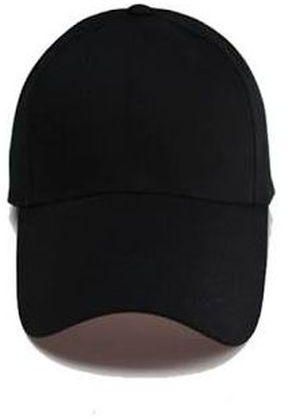 PLAIN FACE CAP - BLACK-
