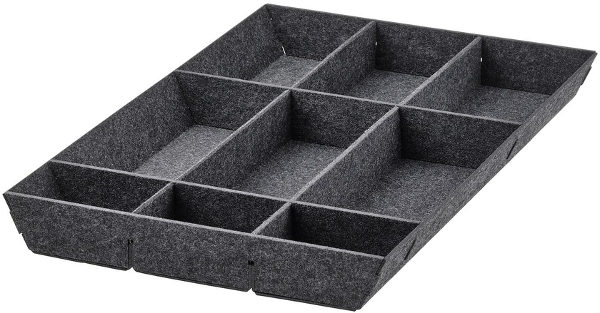 UPPDATERA Adjustable organiser for drawer - grey 40 cm