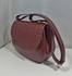 Natural Leather Cross Bag For Women - Dark Red