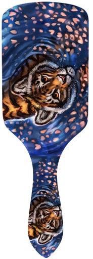 Tiger Cub Art Printed Hair Brush Multicolor