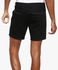 Black Frayed Denim Shorts