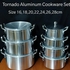 GENERIC HIGH QUALITY Tornado aluminium cookware set, FOR KITCHEN AND DINING ROOM