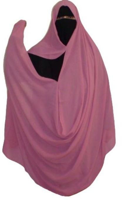 Islamic Khimar - Hijab Without Pins, Cashmere Color, Chiffon Fabric