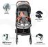 moon Ritzi Ultra light weight/Compact fold/ Travel Cabin (suitable for Air travel) Stroller/Pram/Push Chair suitable for newborn/infant/babies/kids (From birth to 3 Years)(0-18kg)-Grey