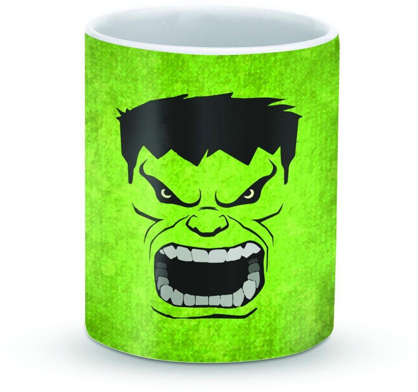 Stylizedd Mug - Premium 11oz Ceramic Designer Mug - Screaming Hulk