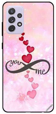 Hearts You Infinity Me Protective Case Cover For Samsung Galaxy A52 Multicolour
