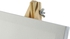 قطعة من القماش الكتاني الأبيض للرسم مقاس 20×20 سم مع مسند أبيض/بيج