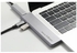 موزّع تخزينٍ متعدد المنافذ 4 في 1 بمنفذ USB-C وسعة تخزين 480 جيجابايت لجهاز ماك بوك آير وماك بوك برو رمادي