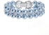 Angie Jewels &amp; Co. Crossly Light Blue Swarovski Crystal Pearl Bracelet