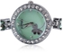 Kimio Women's Clover Quartz Bracelet Watch [456] Silver/Green