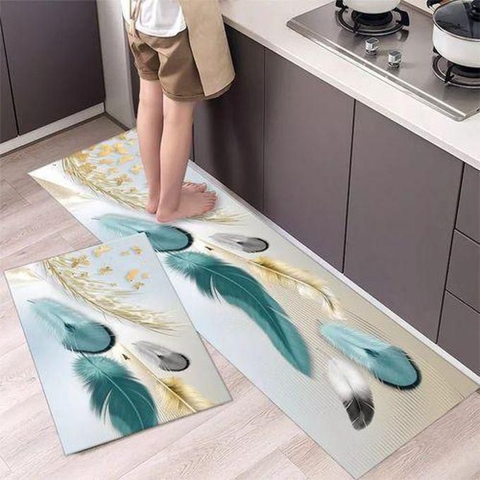 2 Pcs Kitchen Anti-Slip Floor Mats Anti Fatigue Mat Kitchen Rug Carpet