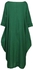 فستان طويل برقبة دائرية أخضر