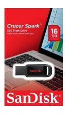 SanDisk 16GB Cruzer Spark Flash Drive, USB 2.0