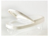 Dry Food Jar with White Lid (2 Pcs Set), Polystyrene-Acrylic Plastic W Rubber Seal, 0.35L - I66718K