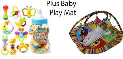 Generic Baby Play Mat-Multicolour Plus Playing Toyss