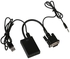 VGA to HDMI Converter Cable with USB Audio Input