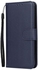 غطاء حماية بتصميم محفظة لموبايل سامسونج جالاكسي A01 أزرق