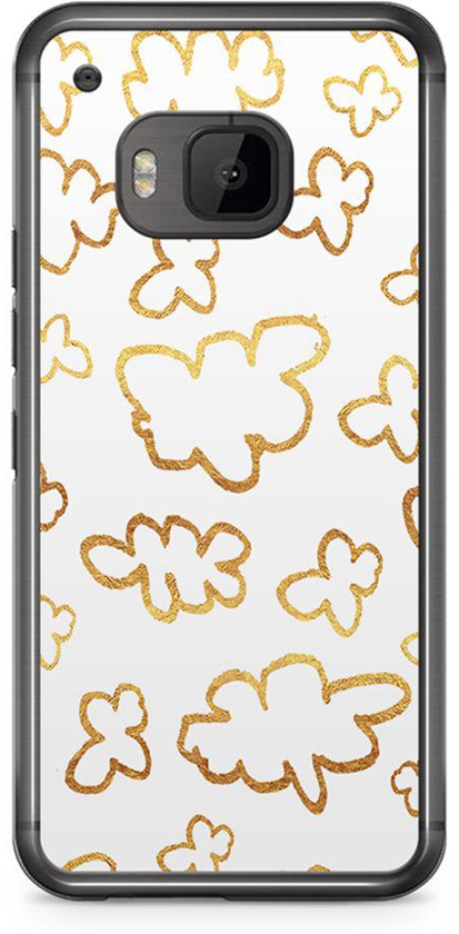 2D Print Protective Case Cover For HTC M9 Doodle Clouds