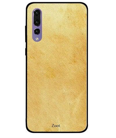 Skin Case Cover -for Huawei P20 Pro Yellow Leather Pattern Yellow Leather Pattern