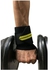 MD Gymwear Weight Lifting Wrist Wraps For Wrist Support - 2 Pcs - Black/Yellow