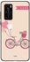 Skin Case Cover -for Huawei P40 Beige/Pink/White Beige/Pink/White