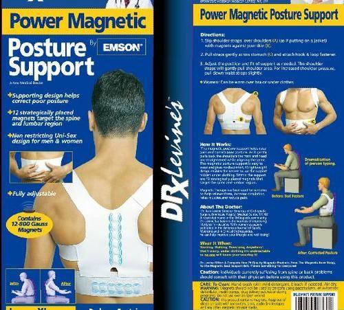 Dr Levines Power Magnetic Posture Support Uni-Sex Large - 07360