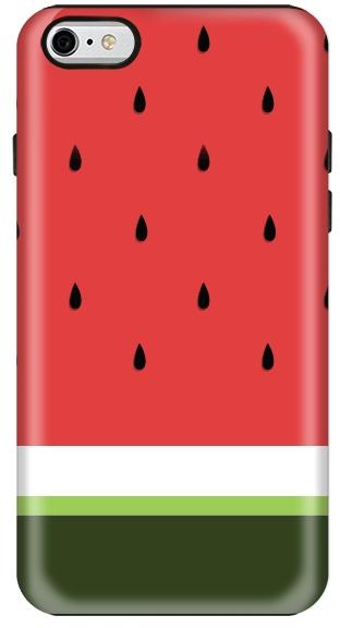 Stylizedd Apple iPhone 6/ 6S Premium Dual Layer Tough Case Cover Matte Finish - Minimal Watermelon
