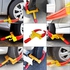 Partschoice Wheel Clamp Lock, Adjustable Anti-Theft Tire Boot Lock for Trailer Car Truck RV Boat SUV ATV UTV W/2 Keys
