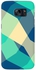 Stylizedd  Samsung Galaxy S7 Premium Slim Snap case cover Matte Finish - Checkered Aqua