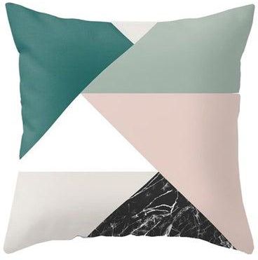 Geometric Pattern Throw Pillow Cover Multicolour 45x45centimeter