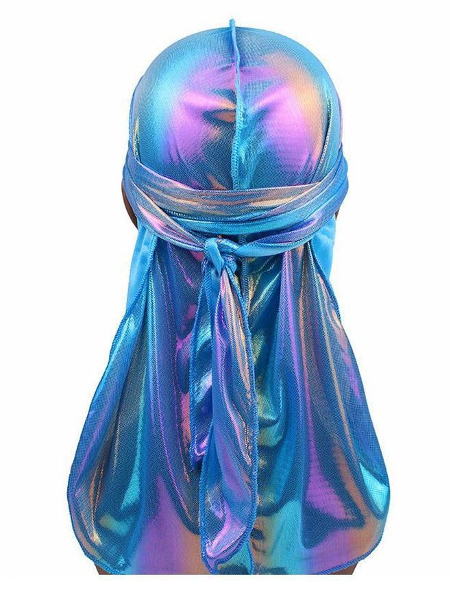 Fashion Multicolour Shiny Silk Durag
