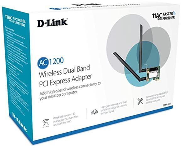 D-Link DWA-582 Wireless AC 1200 Dual Band (11a/b/g/n/ac) PCI Express Adapter