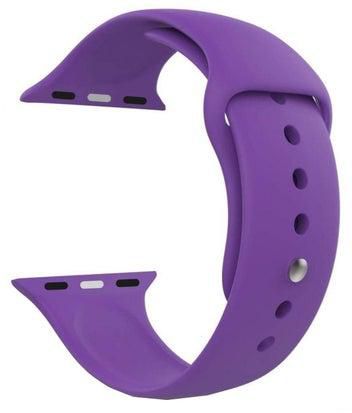 Silicone Bracelet Compatible With Apple Watch Series Purple