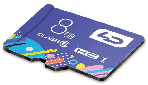 Ld LD Colorful Edition 8GB Micro SDHC Memory Card Data Storage Device-COLORMIX