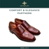 حذاء كلاسيك اكسفورد ليذاس جلد طبيعي - بني