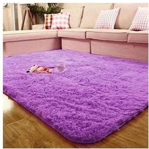 Generic Soft Fluffy Carpet-purple