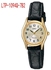 Casio LTP-1094Q Ladies Classic Silver Analog Dial Brown Leather Band Watch