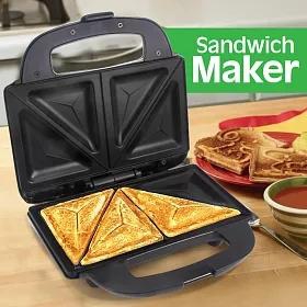 2 Slice Sandwich Maker/Toaster/Grill Black/White