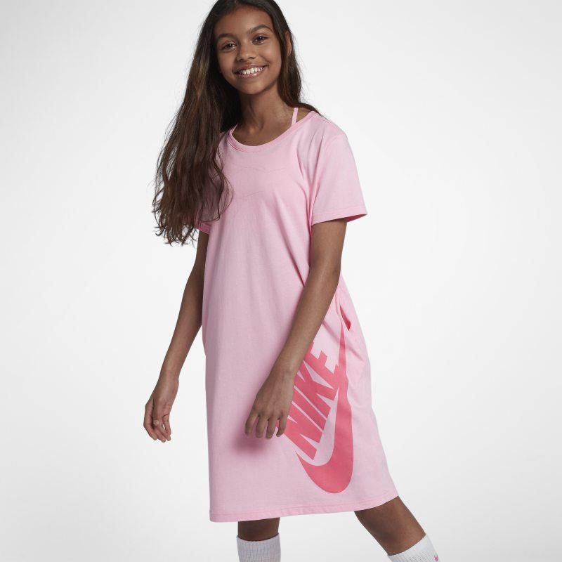 Nike Sportswear Older Kids Girls T Shirt Dress Pink Price