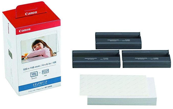Canon Color Ink And Paper Set Black