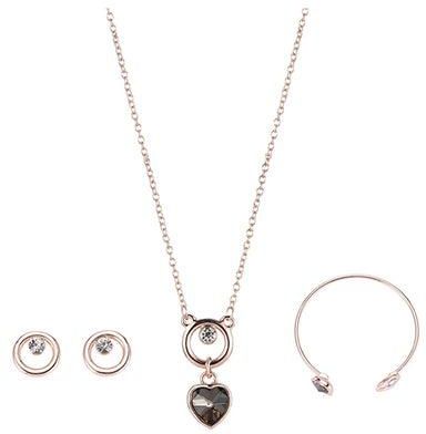 3-Piece Rose Gold Plated Alloy Jewellery Set