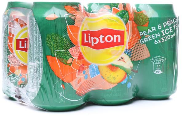 Lipton Pear & Peach Green Ice Tea 6*330 ml