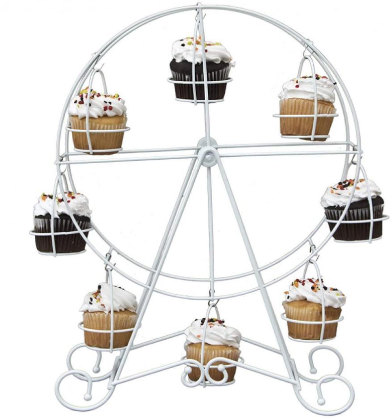 Aiwanto Cupcake Serving Tray Ferris Wheel Dessert Serving Tray Cupcakes Display Stands Cakes Holder
