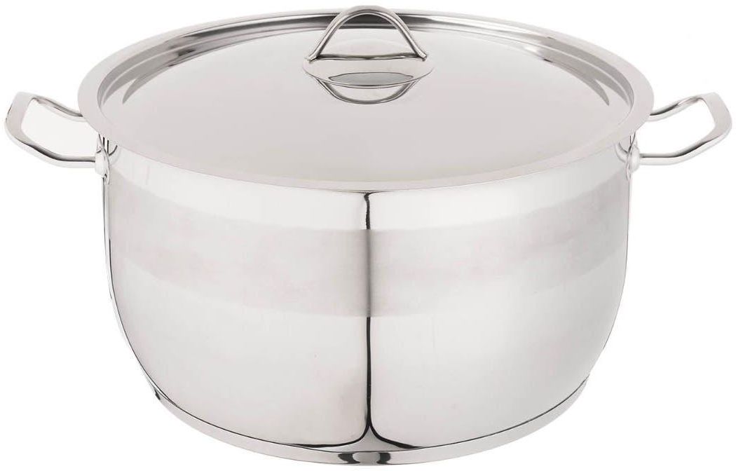 Get Nouval Stainless Steel Pot with Lid, 16 cm - Silver with best offers | Raneen.com