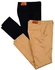 SHARE THIS PRODUCT   Fashion Soft Khaki Men's Trouser Stretch Slim Fit Casual- Beige & Black+free socks