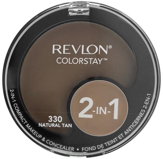 Revlon ColorStay 2-In-1 Compact Makeup & Concealer, Natural Tan