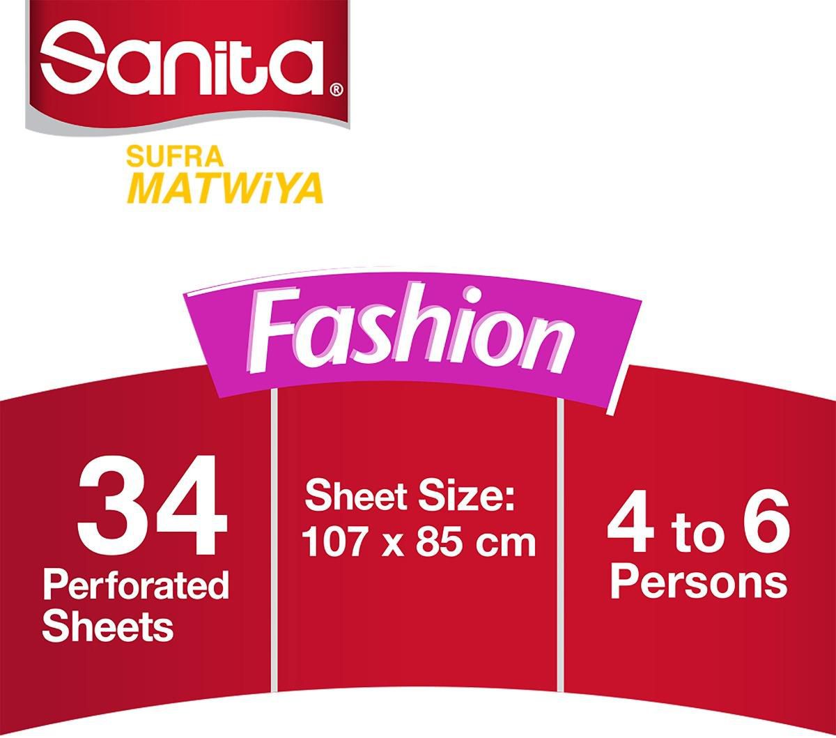 Sanita Sufra Matwiya Table Cover Disposable Large 34 Sheets-Sheet Size(85Cmx107Cm)- Babystore.ae